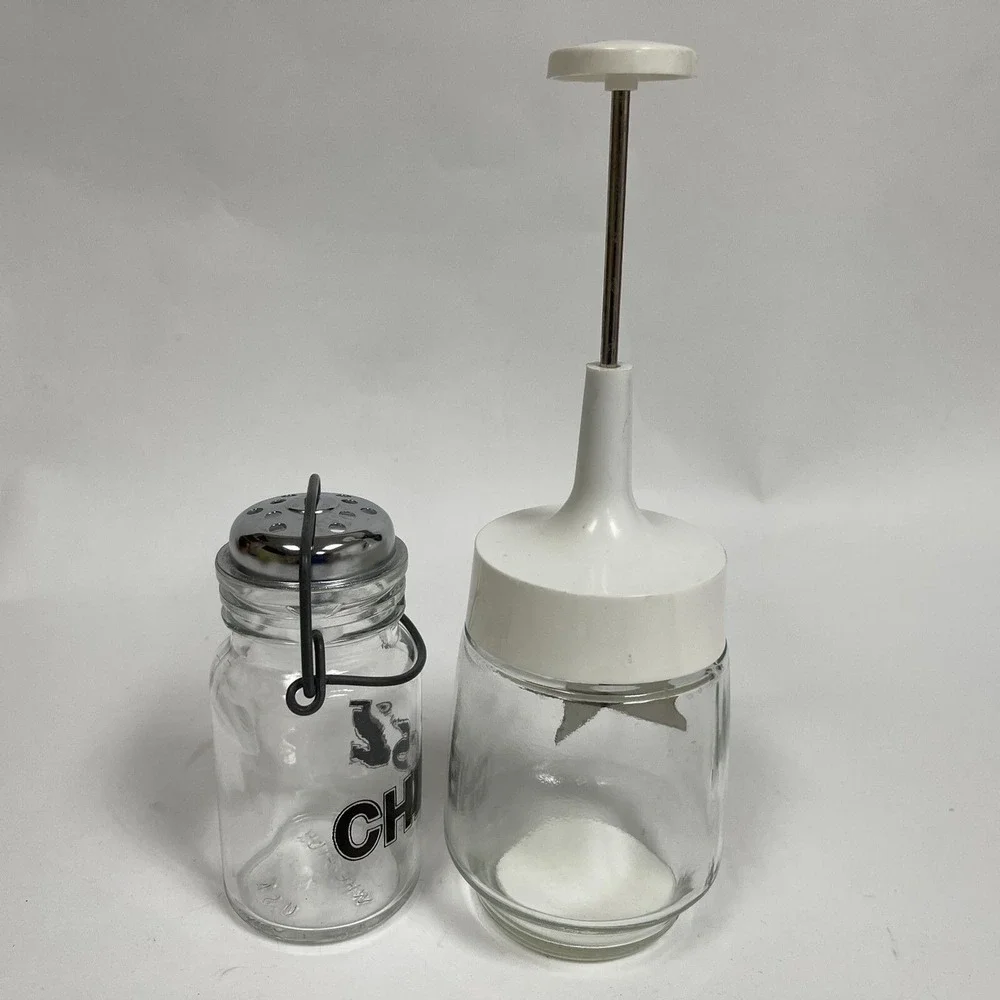 Chopper for onions tomatoes‎ cheese shaker storage clear glass plastic